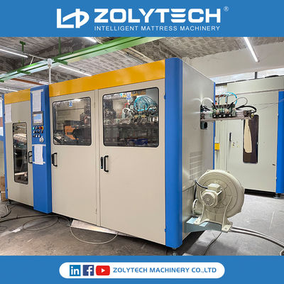 ZOLYTECH ZLT-PSD180 উচ্চতা 100-250mm পকেট স্প্রিং কয়েলিং মেশিন 180pcs/মিনিট গদি নেটের জন্য