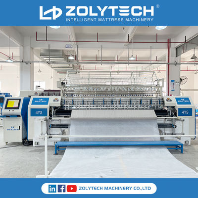 ডুভেটের জন্য ZOLYTECH কম্পিউটারাইজড লক স্টিচ মাল্টি নিডেল কুইল্টিং মেশিন