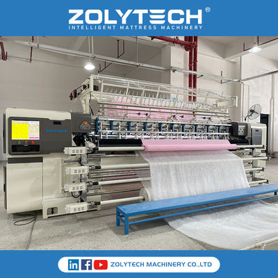 ম্যাট্রেস কুইলটিং মেশিন ZOLYTECH মাল্টি - সুই ক্রমাগত Quilitng মেশিন