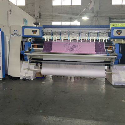 কুইল্টের জন্য WV15 1500rpm কম্পিউটারাইজড কুইল্টিং মেশিন চেইন স্টিচ ZOLYTECH ম্যাট্রেস মেশিনারি