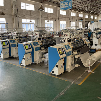 শাটল মেশিন 4.0KW কম্পিউটারাইজড কুইল্টিং সিস্টেম স্বয়ংক্রিয় মাল্টি নিডেল কুইল্টিং মেশিন 500-1100rpm