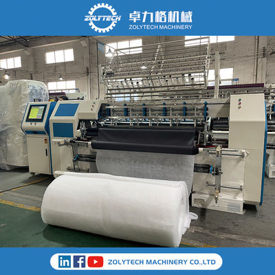ZOLYTECH স্বয়ংক্রিয় কুইল্টিং মেশিন মাল্টি-নিডেল কুইল্টিং মেশিন বেডকভারের জন্য কুইল্টিং মেশিন