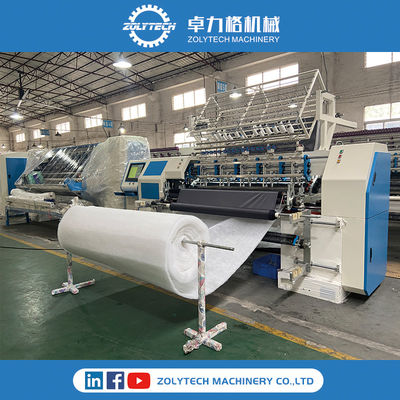 ZOLYTECH ম্যাট্রেস তৈরির মেশিন মাল্টি-নিডেল কুইল্টিং মেশিন গদি এবং কম্বলের জন্য কুইল্টিং মেশিন ZLT-YS-64